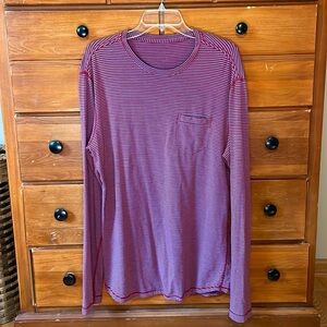 Men’s Lululemon striped long sleeve shirt